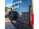 Porte tout sur porte arrière droit Sprinter III après 2018 INOX